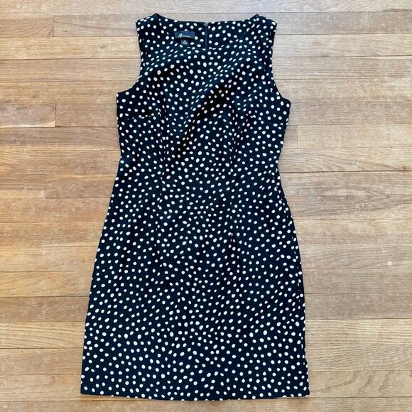 AB Studio Dresses & Skirts - AB Studio black white polkadot sleeveless knee length sheath dress size 10 b26